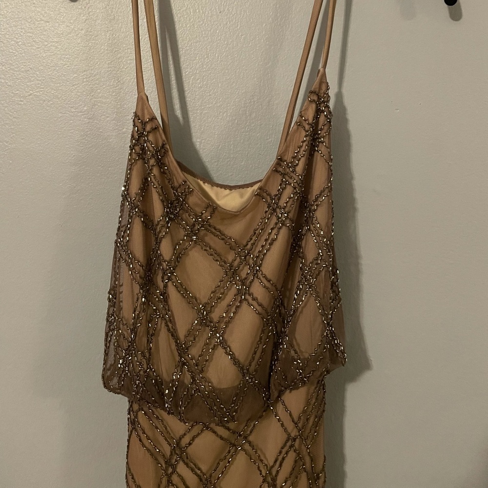 NWT Adrianna Papell Hand Beaded Gown - Picture 5 of 7